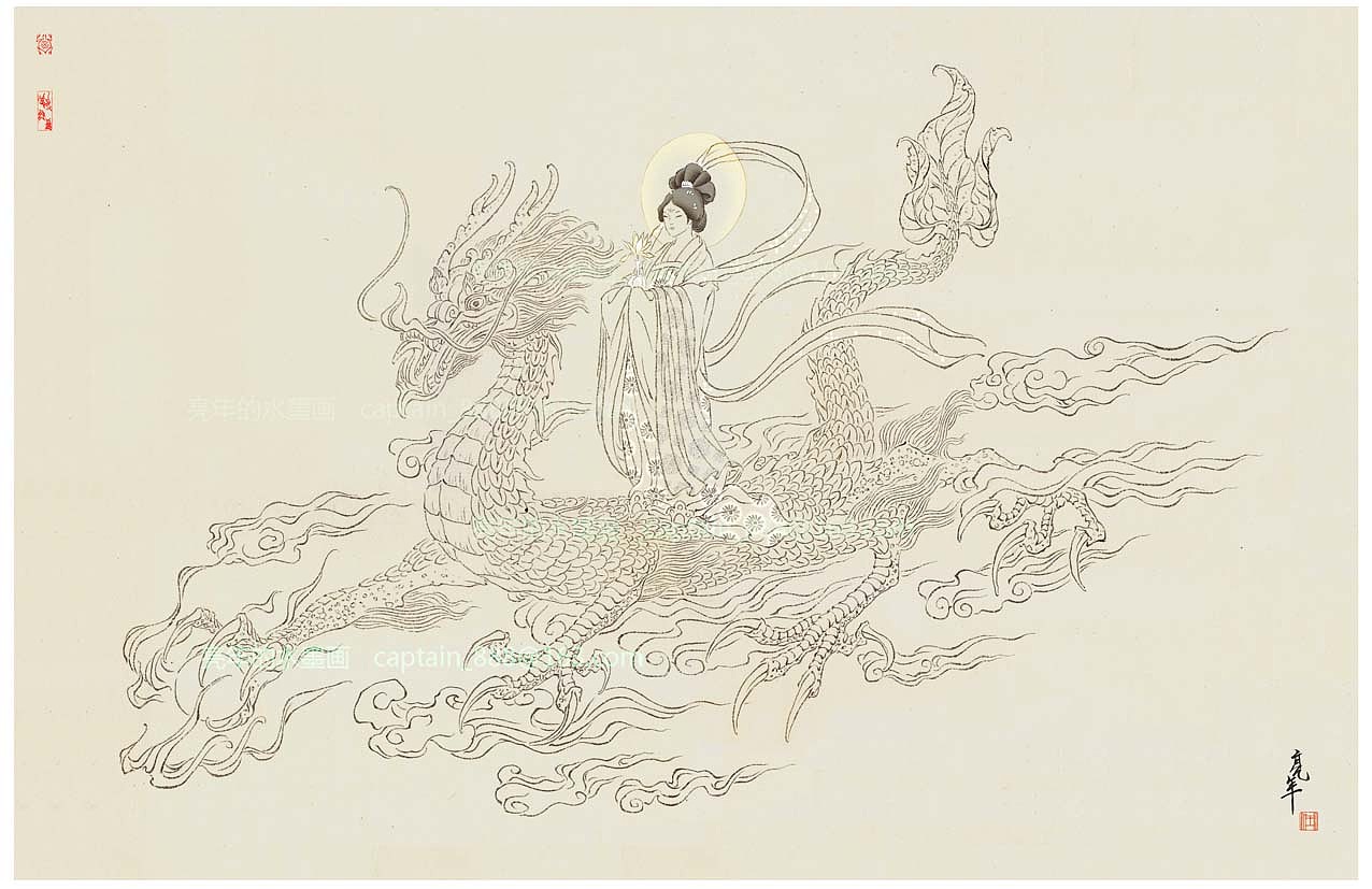 《龙莲》（图ZMjMyMzcwMTY=） - 绘画 - 站酷设计师亮年原创素材 - 站酷ZCOOL