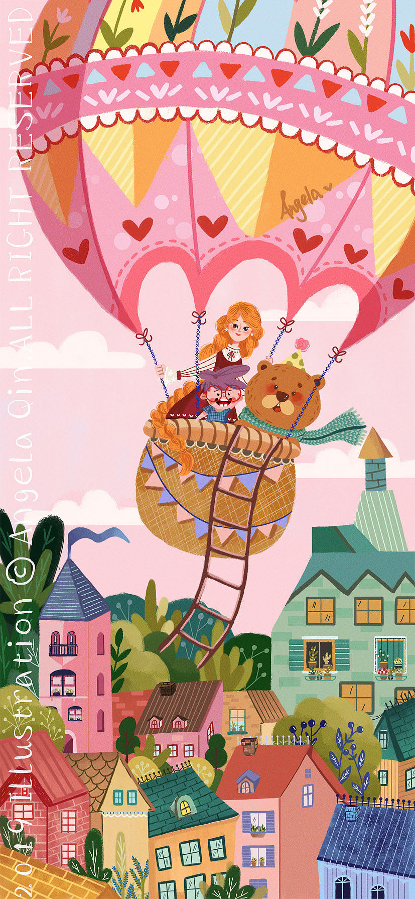 Dream together（图ZMTU4MDg1OTc2） - 儿童插画 - 站酷设计师Angela秦小敏原创素材 - 站酷ZCOOL