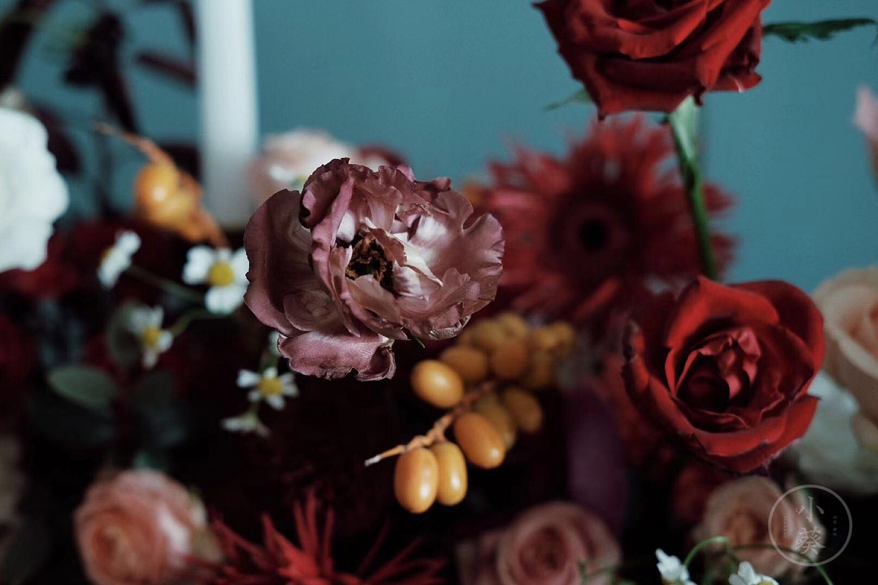 花艺西式长形桌花设计