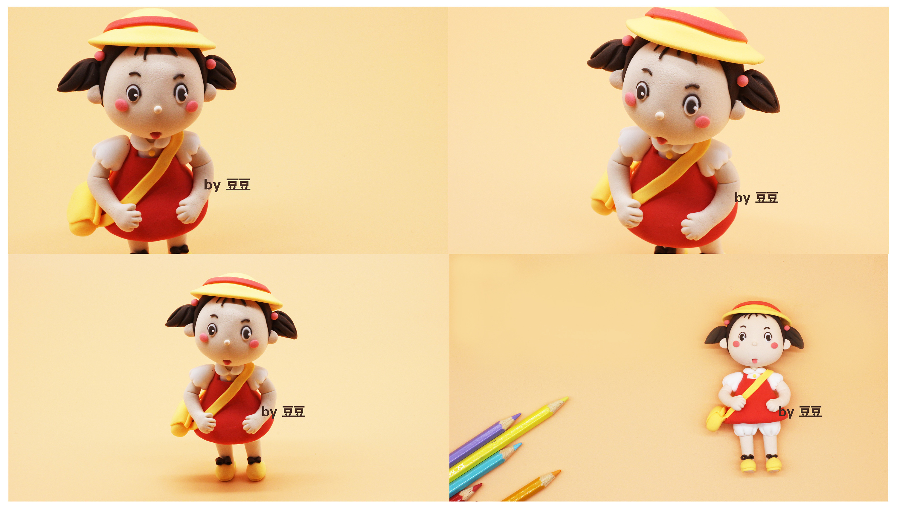 手工粘土《龙猫》小梅|手工艺|手办/模玩|豆豆妞 - 原创作品 - 站酷