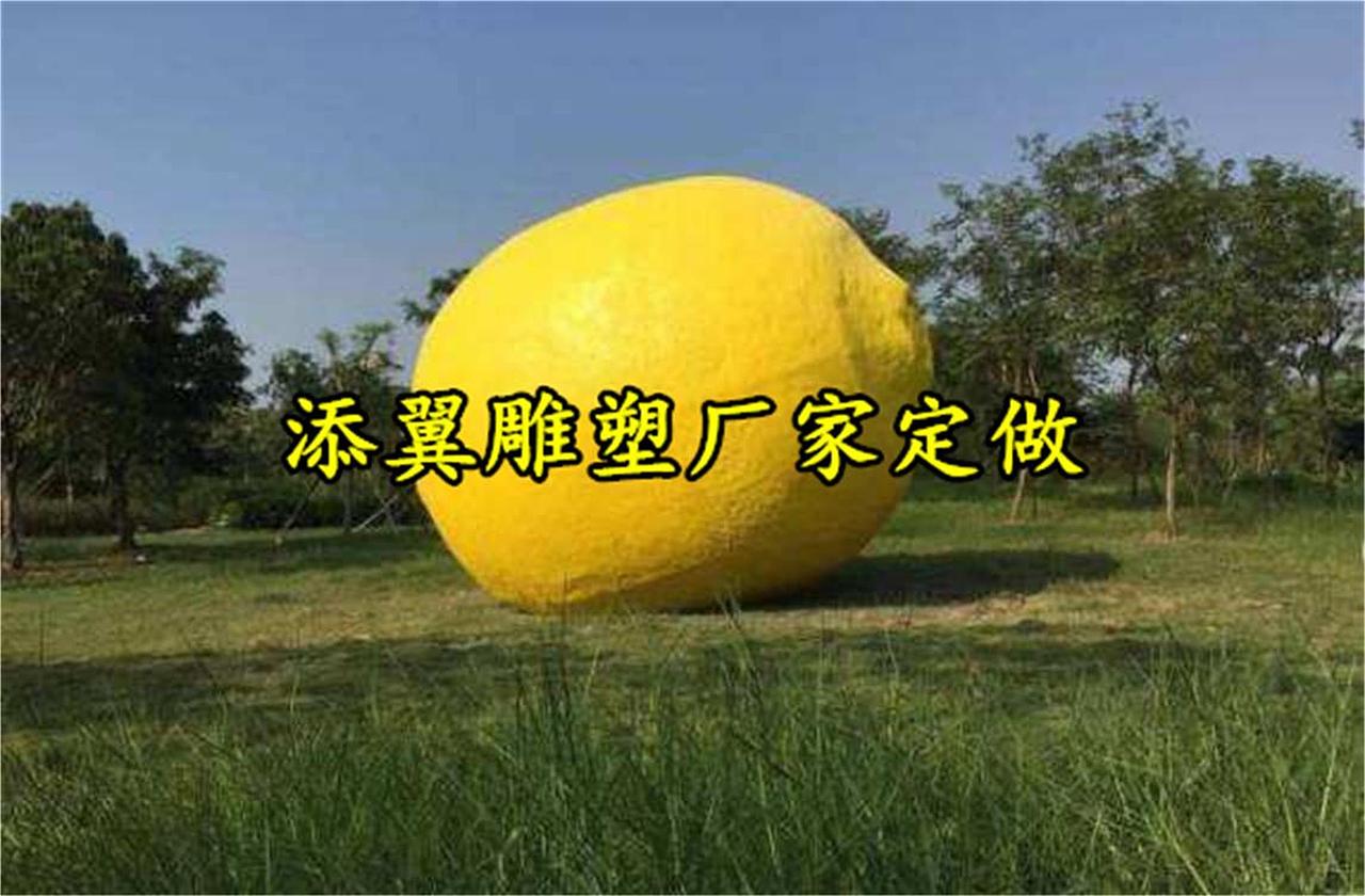 最低挡不住的就是巨型仿真玻璃钢柠檬雕塑酸酸甜甜的