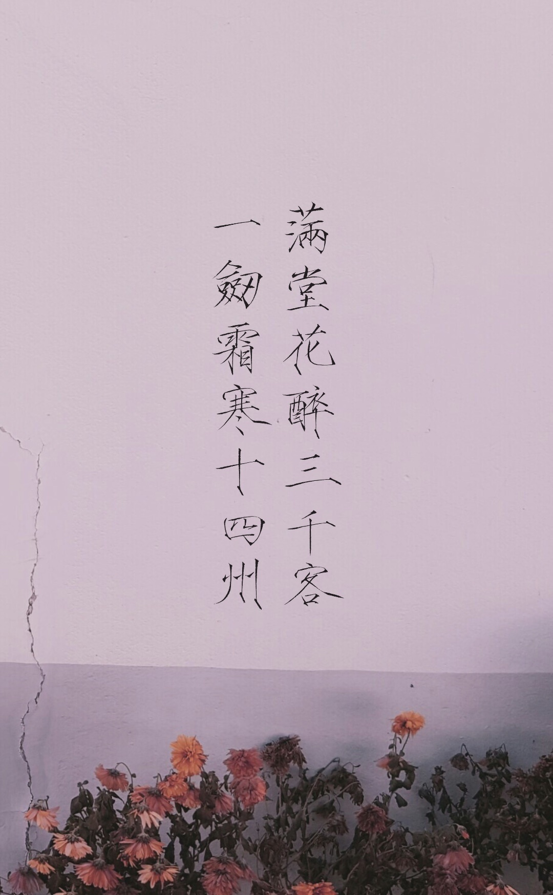 满堂花醉三千客,一剑霜寒十四州.