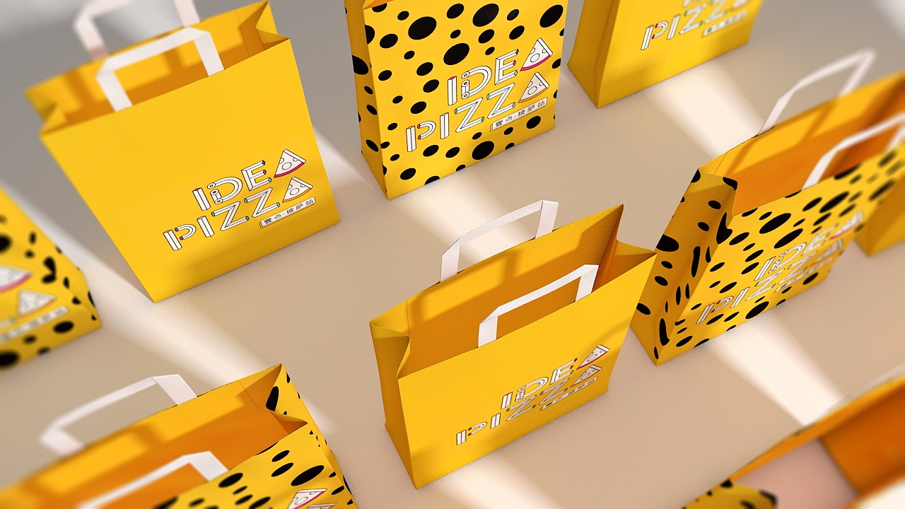 《Idea Pizza一点披萨》部分品牌设计(二)（图ZMzUzOTc3MDg=） - 品牌 - 站酷设计师你好大海品牌设计原创素材 - 站酷ZCOOL