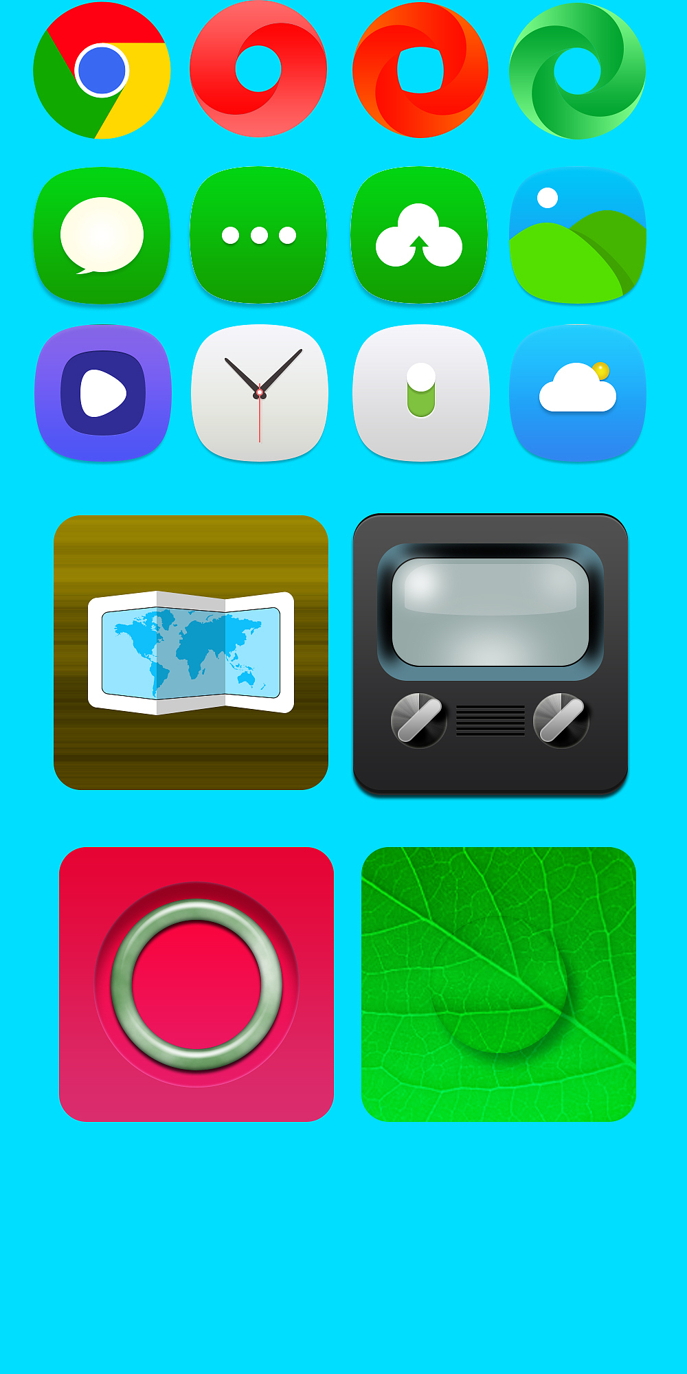 扁平化图标/按钮/心情图标