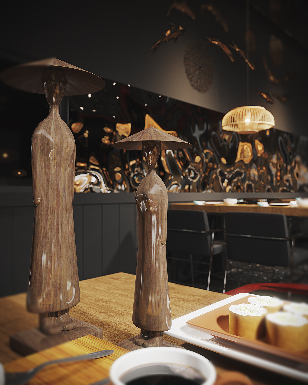 鱼——现代工装（图ZMjMwNTM2MDI0） - 酒店餐饮设计 - 站酷设计师莫来视觉设计原创素材 - 站酷ZCOOL