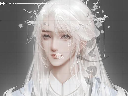 白發(fā)（個(gè)人主頁-ZNTg3OTYxMTI=） - 商業(yè)插畫 - 站酷設(shè)計(jì)師三只只原創(chuàng)素材 - 站酷ZCOOL