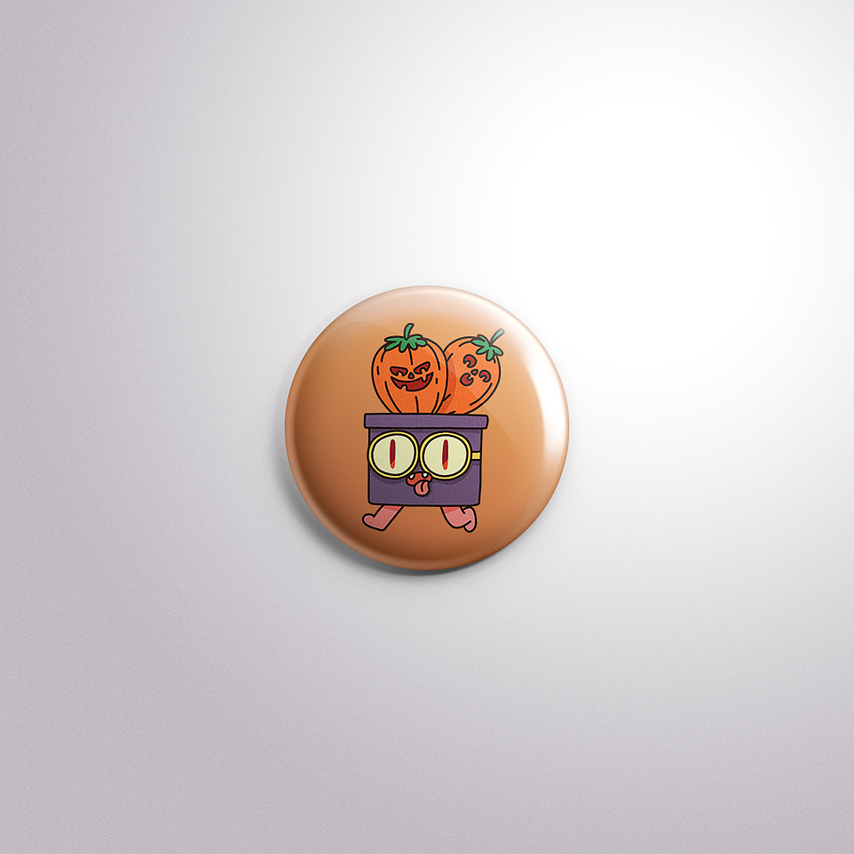 万圣节球酱胸针