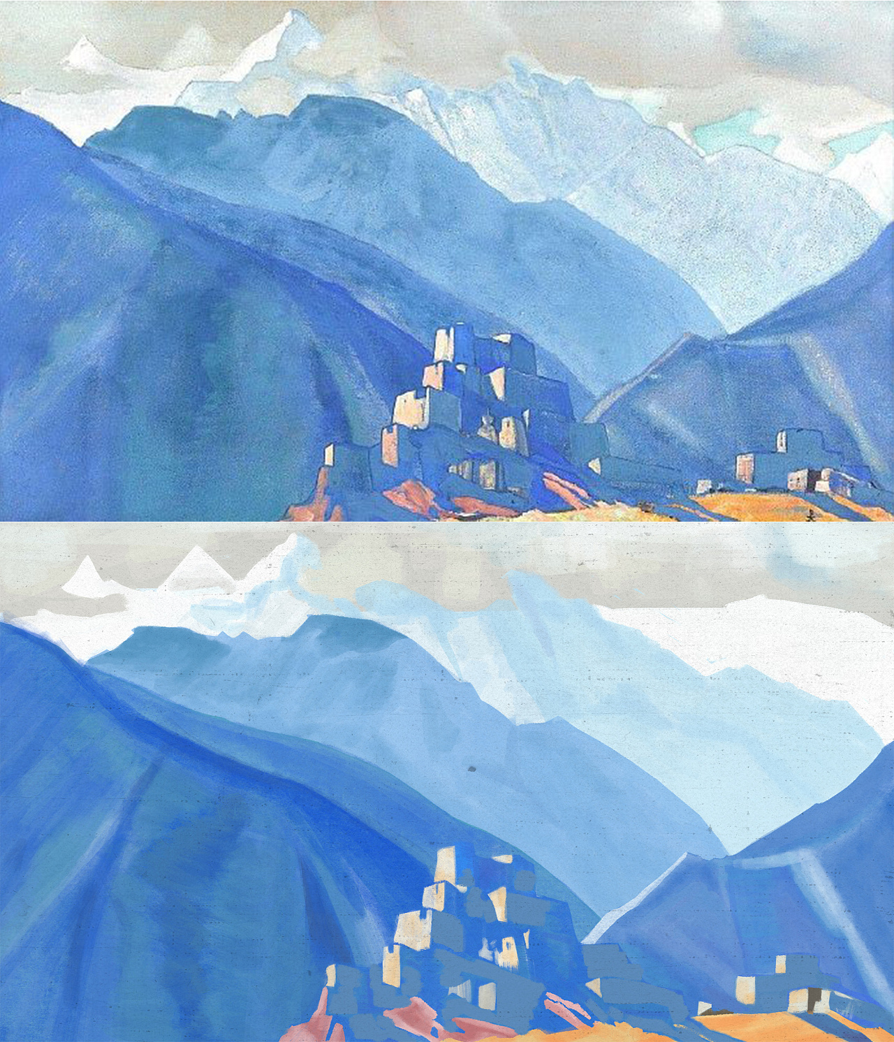 文艺复星球7月日涂临摹作品-色彩部分