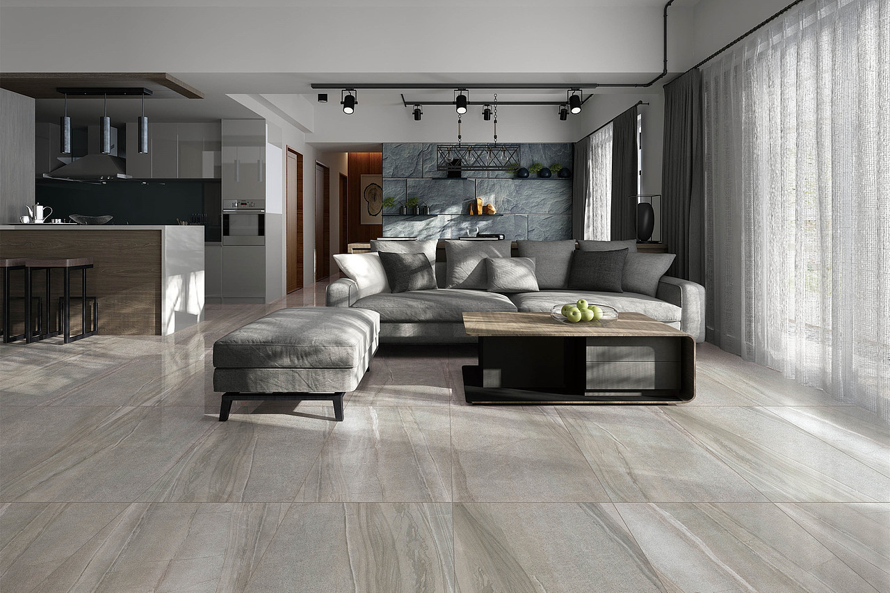 威尔顿瓷砖(600x1200柔光系列)&瓷砖环境装修效果图