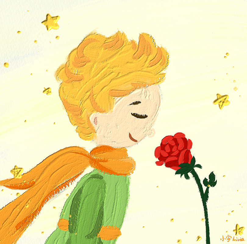 小王子:油画质感头像,壁纸