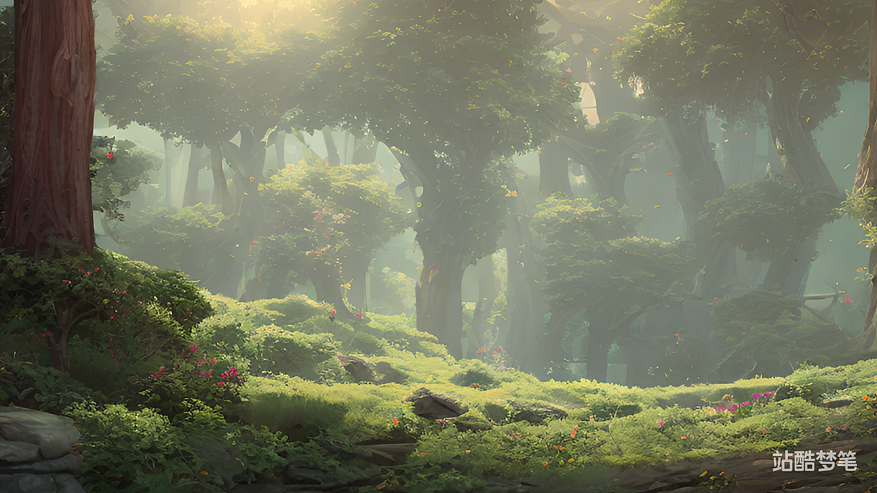 #站酷梦笔#背景图，要清新可爱自然，带点可爱的（图ZMzM0MTkzMTQ4） - AI作品 - 站酷设计师甜甜yiyi原创素材 - 站酷ZCOOL