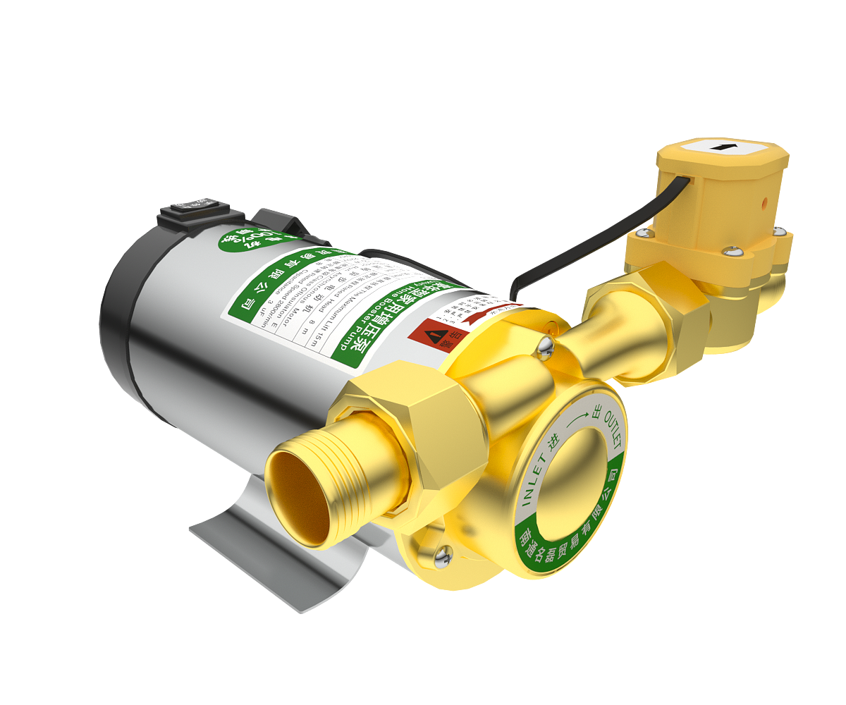 不锈钢增压泵渲染