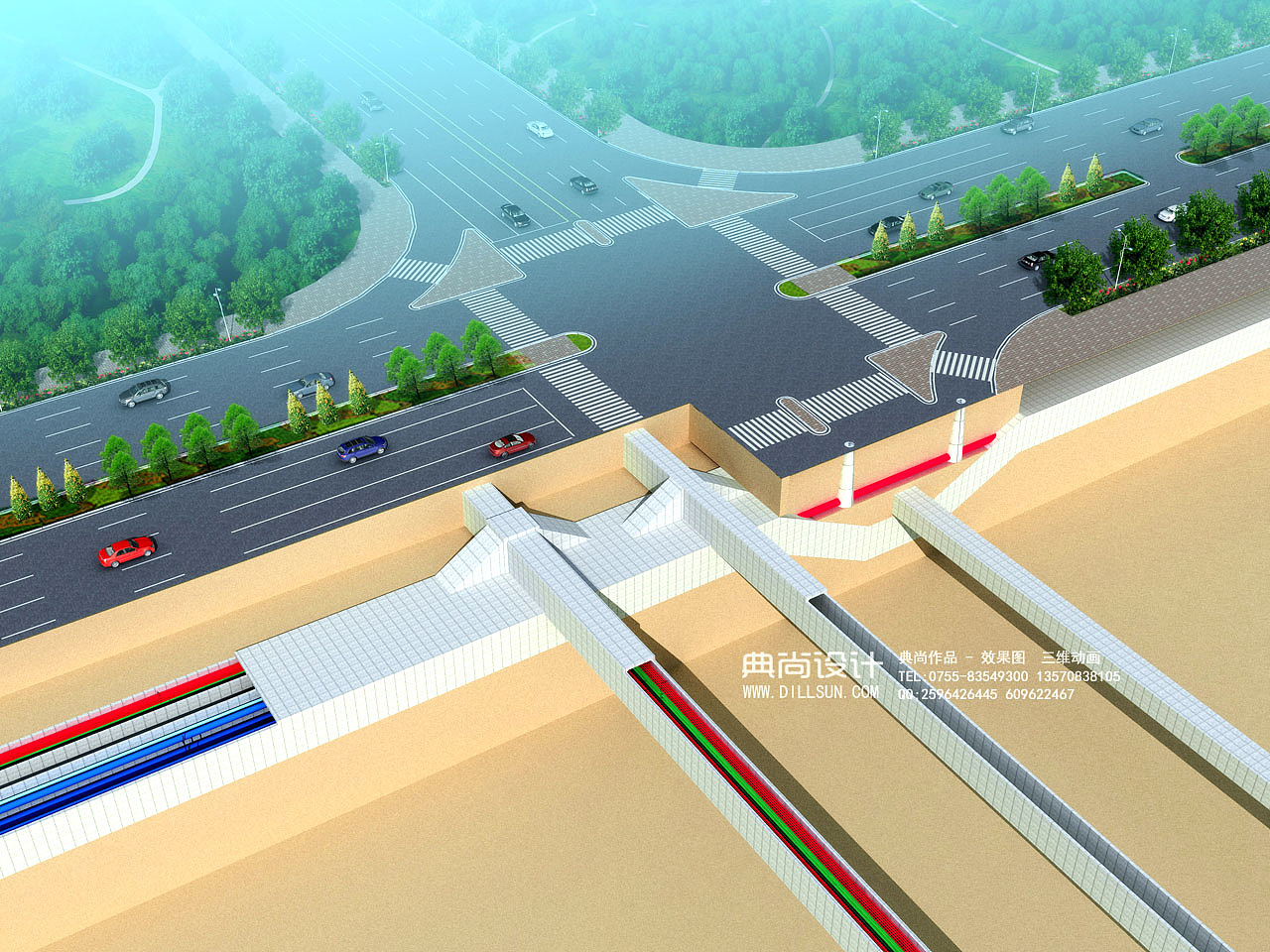 桥梁设计效果图 3