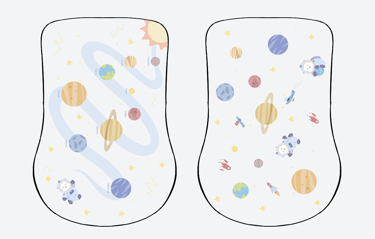 婴儿爬行垫图案插画设计（图ZMzQwMDUwODAw） - 商业插画 - 站酷设计师水静地原创素材 - 站酷ZCOOL