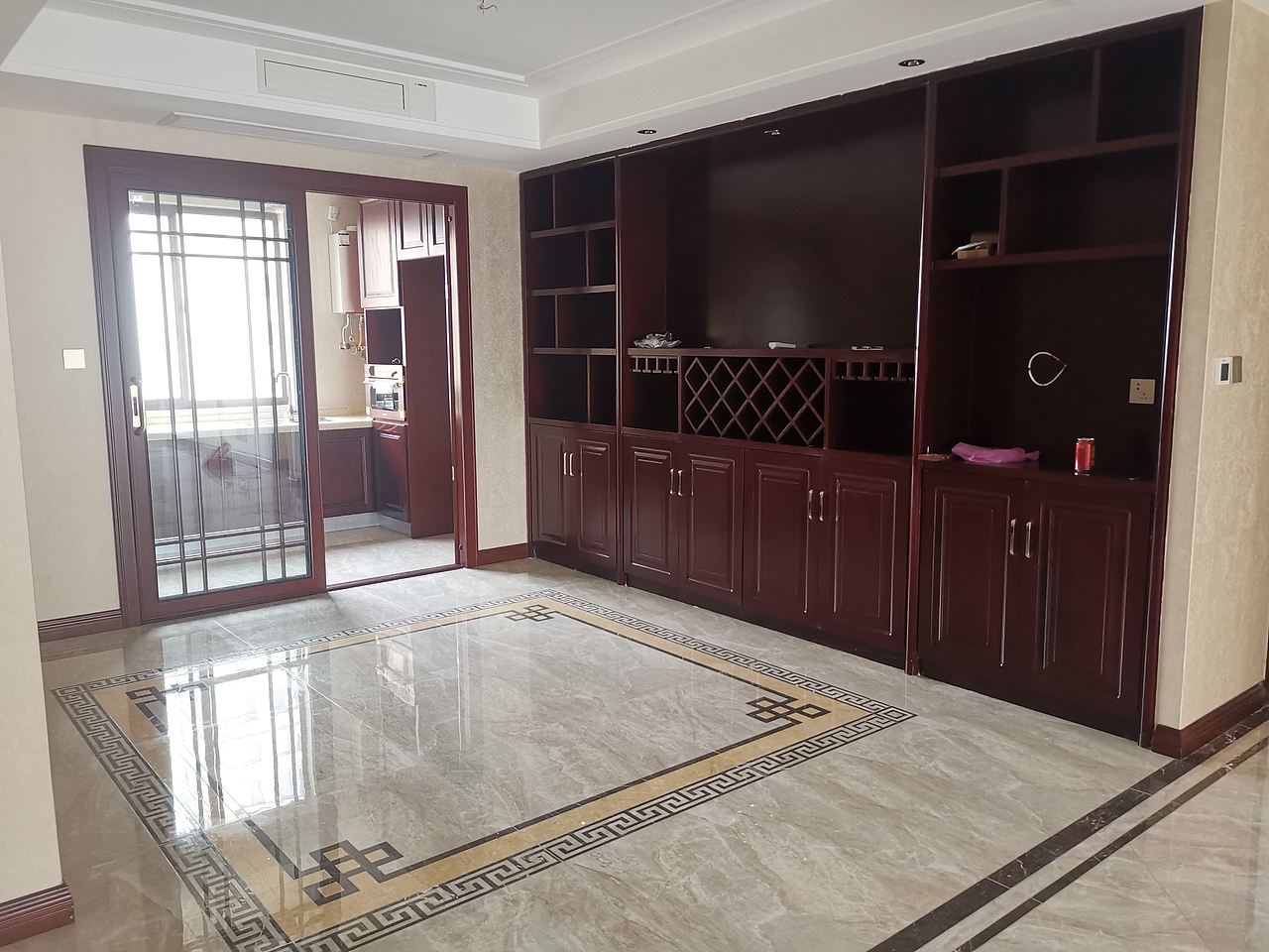 滕州观唐装饰装修 星尚城中式风格完工工地实景图效果