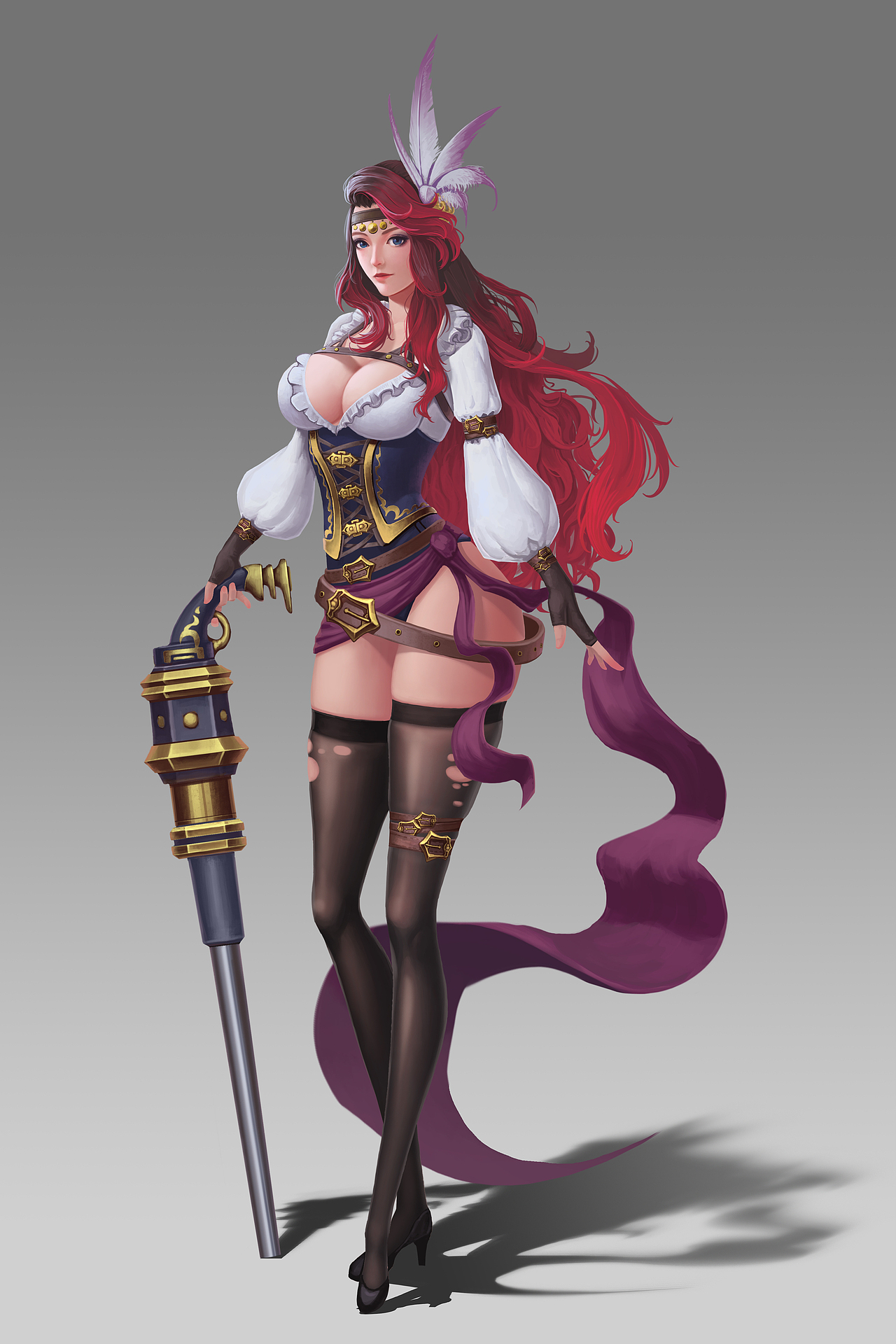 女海盗概念设计|其他|独立游戏|叁号船长_原创作品-站酷zcool