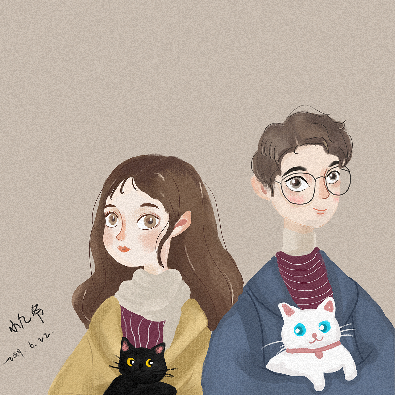 一房两人两猫三餐四季