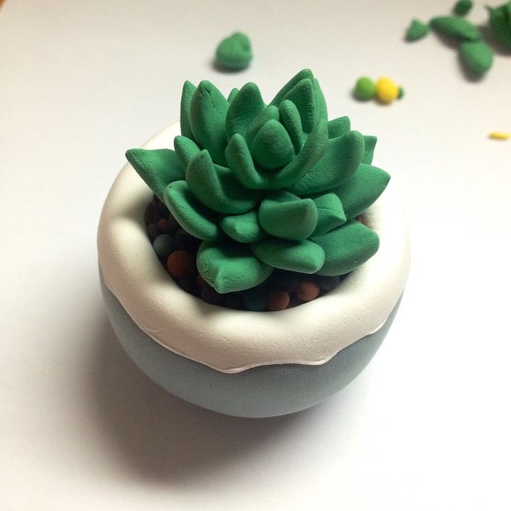 泡泡泥(超轻粘土)版多肉