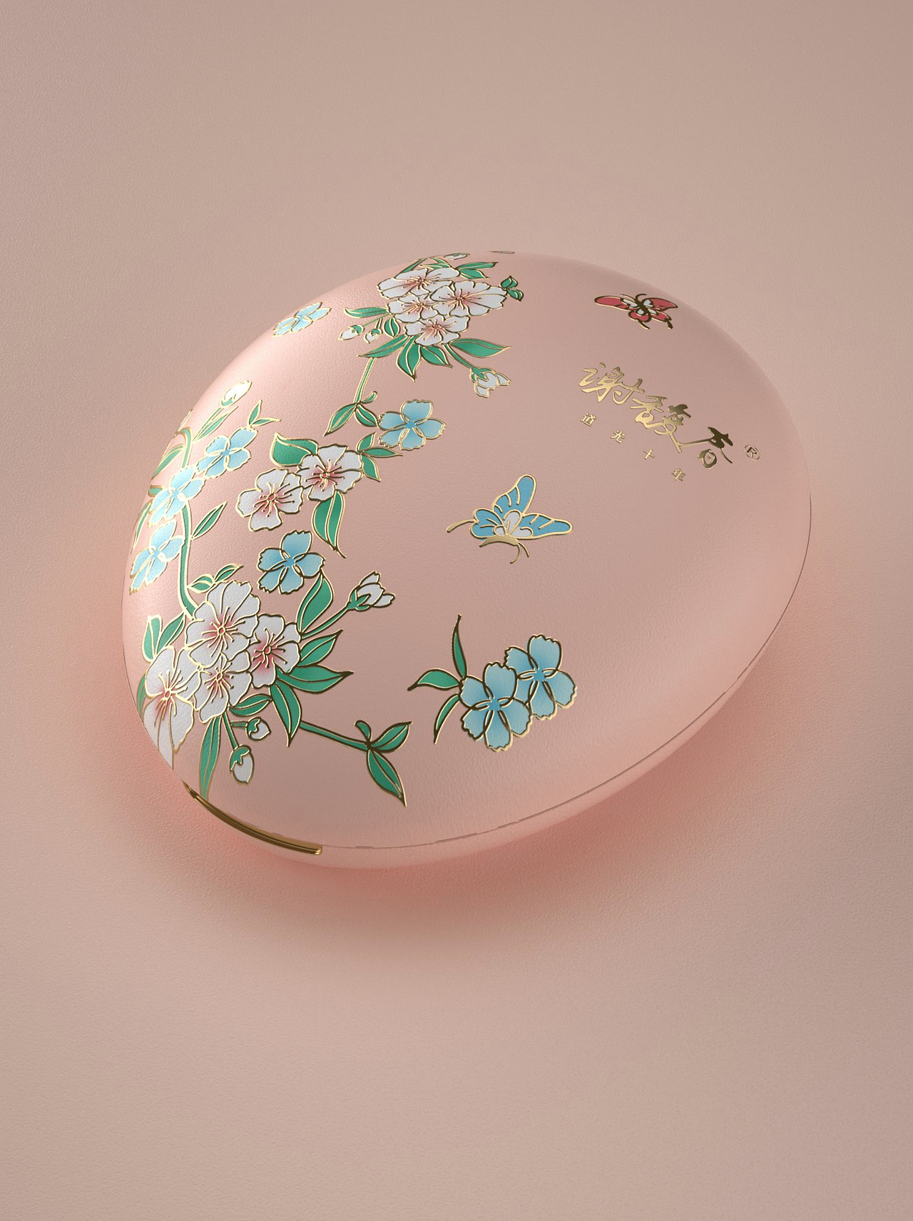 谢馥春鸭蛋粉盒设计