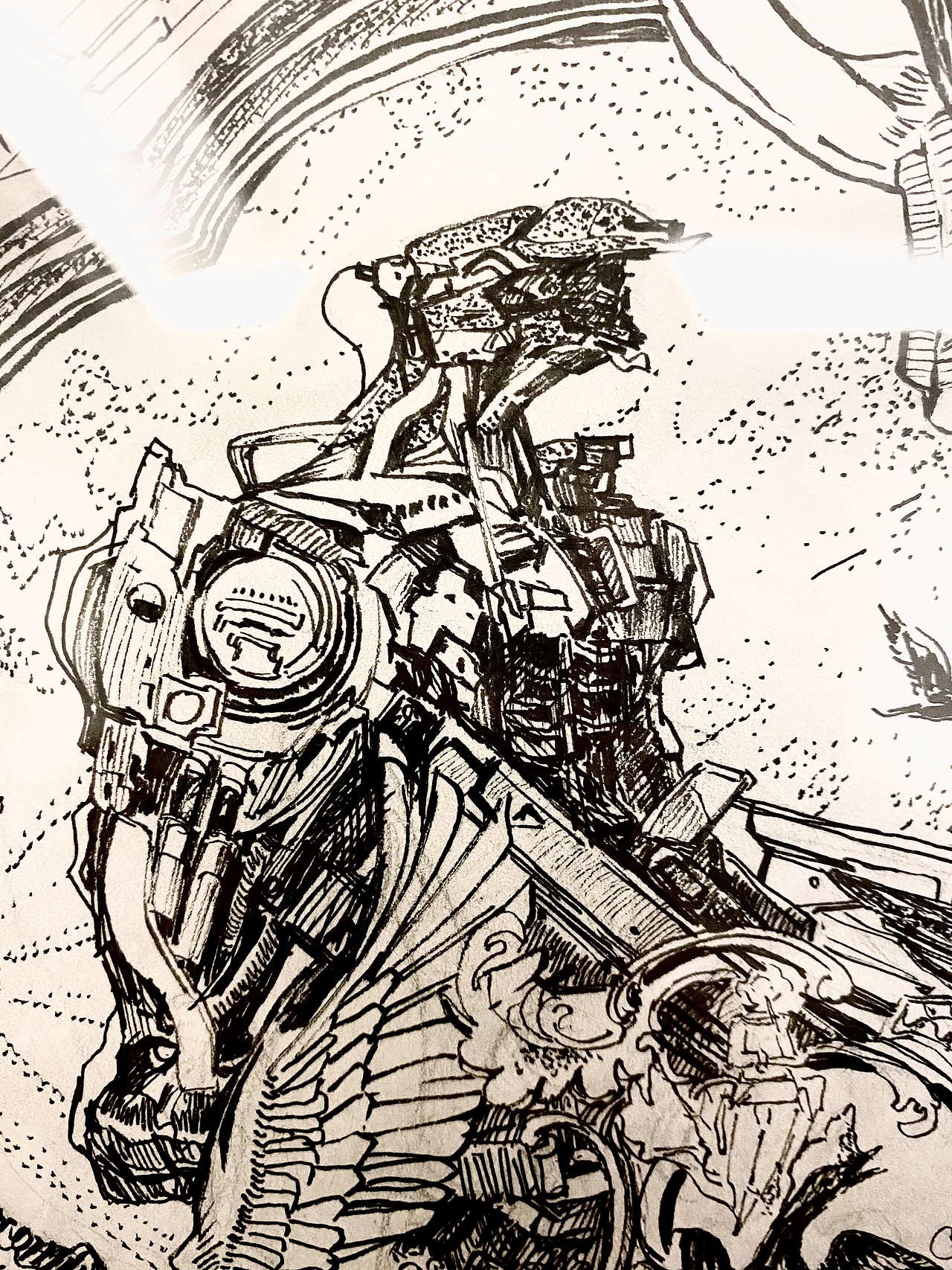 《异想》4k手绘装饰画｜视觉传达设计专业平面构成作业（图ZMjQyNDk1NDA0） - 商业插画 - 站酷设计师汀一白YANA原创素材 - 站酷ZCOOL