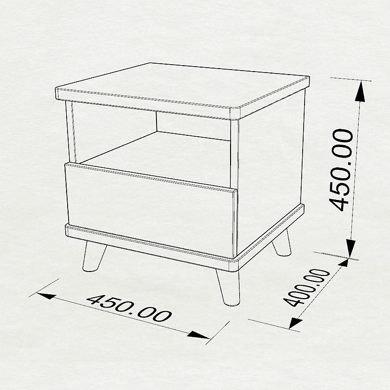 一款极致的漂亮床头柜