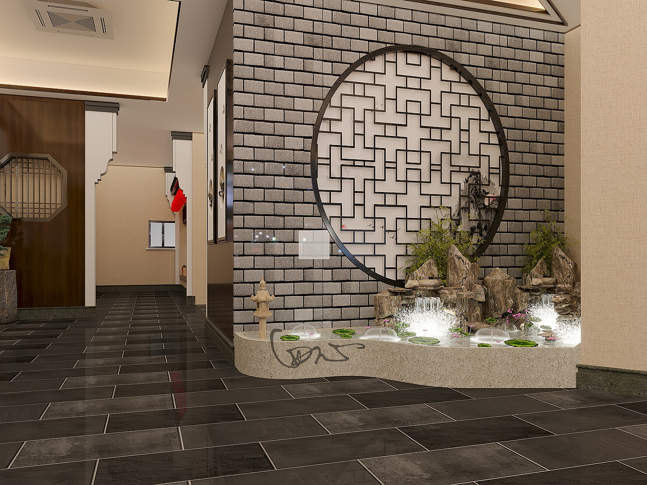 中式餐饮店（图ZMjI4Mzg0MjYw） - 家装设计 - 站酷设计师Z00389290原创素材 - 站酷ZCOOL