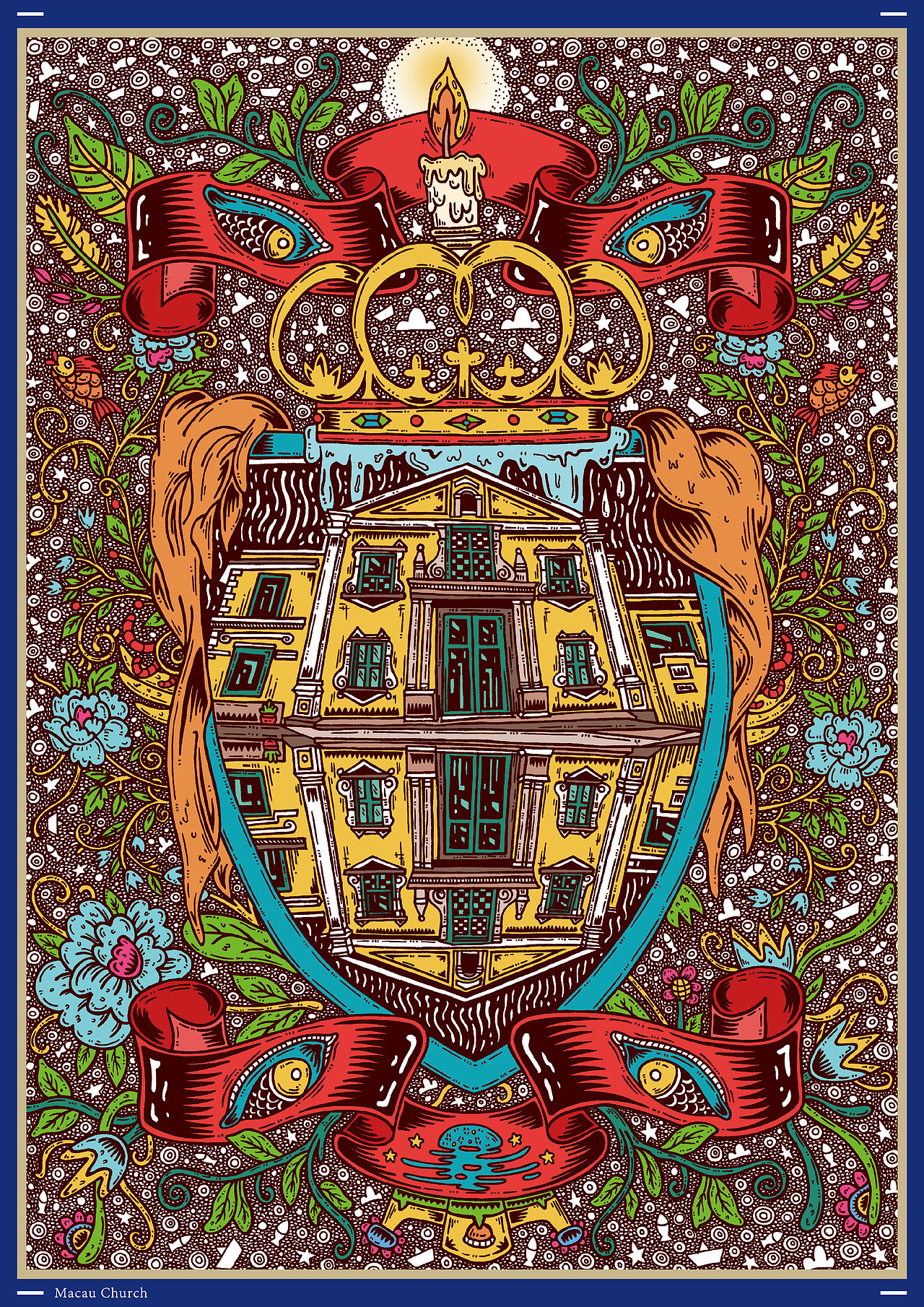 澳门教堂 Macau Church（图ZNzUwODcxOTY=） - 商业插画 - 站酷设计师车车向前冲原创素材 - 站酷ZCOOL