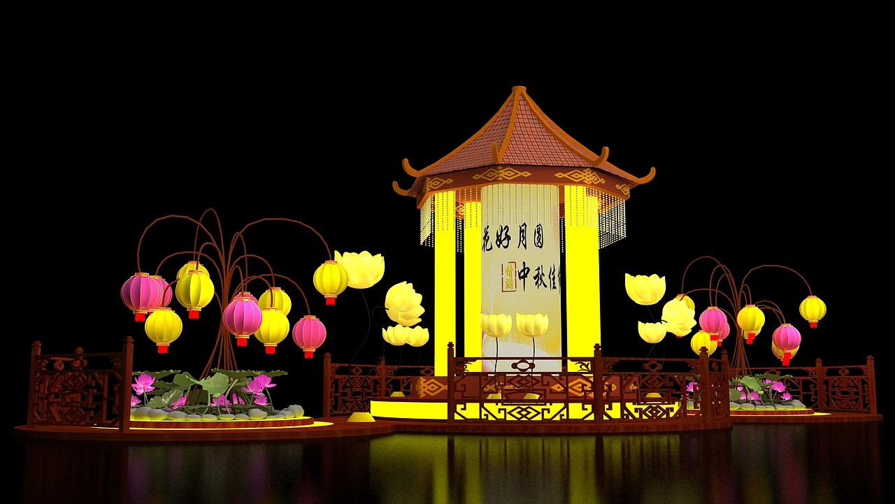 2014中秋美陈|龙岗万科广场（图ZMTI1OTIzOTQw） - 其他三维 - 站酷设计师Kirua_y原创素材 - 站酷ZCOOL