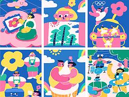 束今 |《花宝家族》系列插画作品集