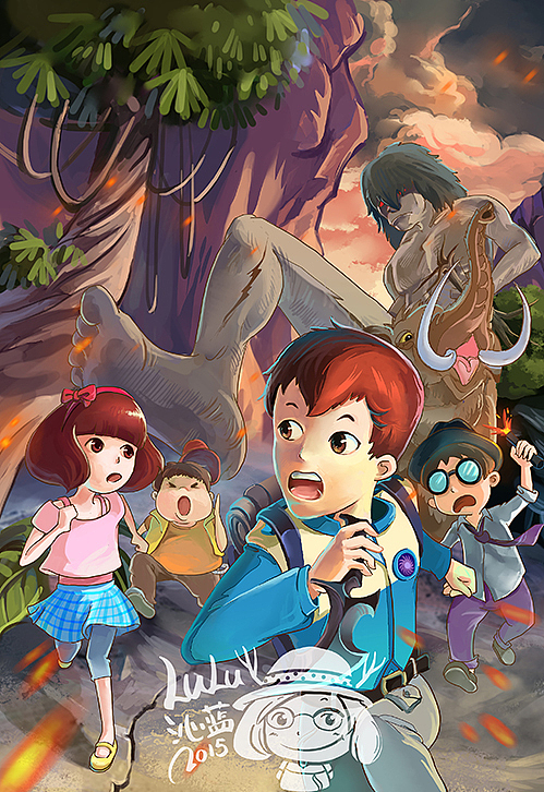 2015儿插杂志封面（图ZMzQ2NzMzNjA=） - 商业插画 - 站酷设计师沁蓝LULU原创素材 - 站酷ZCOOL