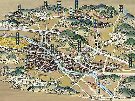 手绘地图手绘导览图