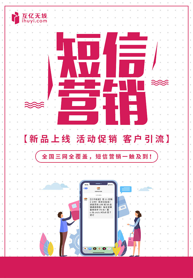 短信营销宣传海报