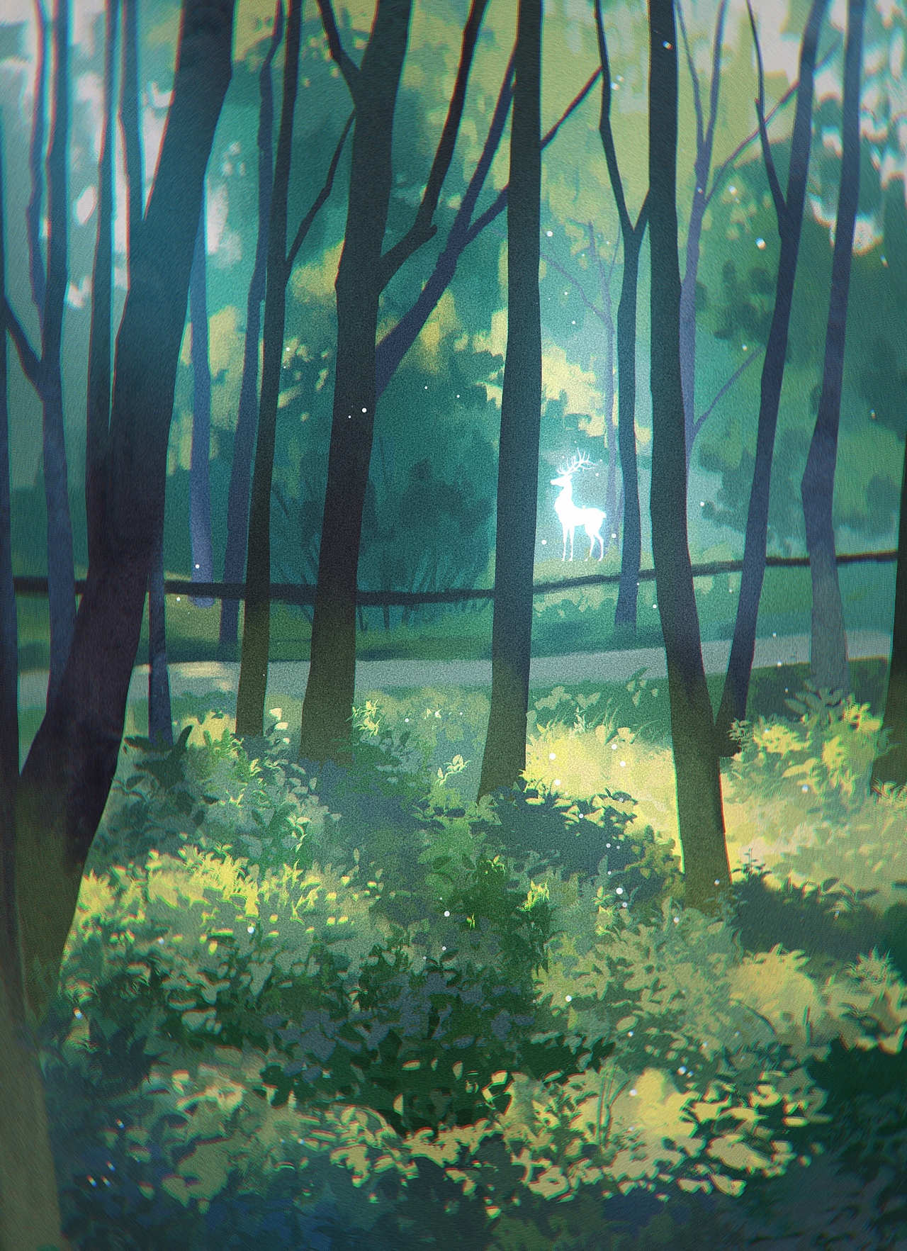 色彩60天挑战之树的练习（图ZMjc5NzM0NTc2） - 创作习作 - 站酷设计师白猫白喵原创素材 - 站酷ZCOOL