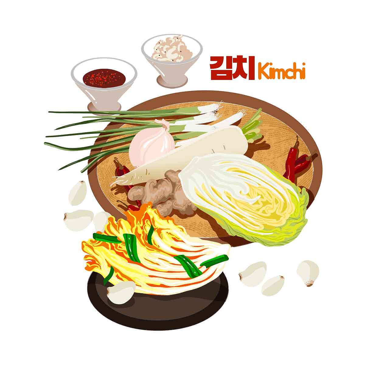 手绘韩餐(原创作品,已授权,勿商用
