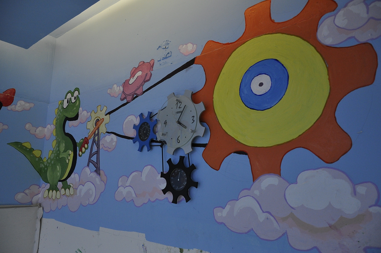 无锡格林希尔早教中心墙面装饰(老作品翻箱底的打包放站酷~O(∩_∩)O~~)