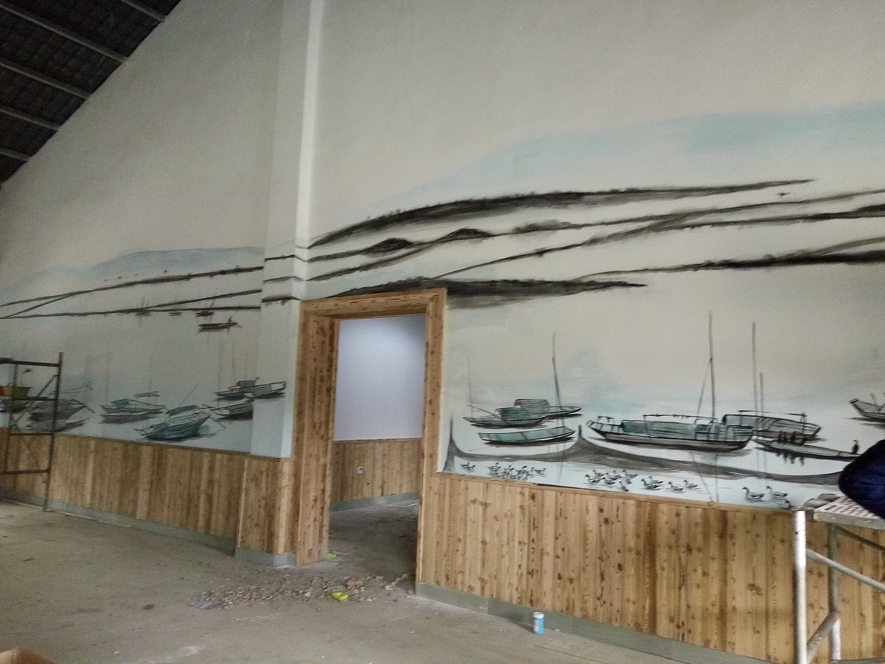 火锅店墙绘,餐饮墙绘,串串店墙绘,成都墙绘