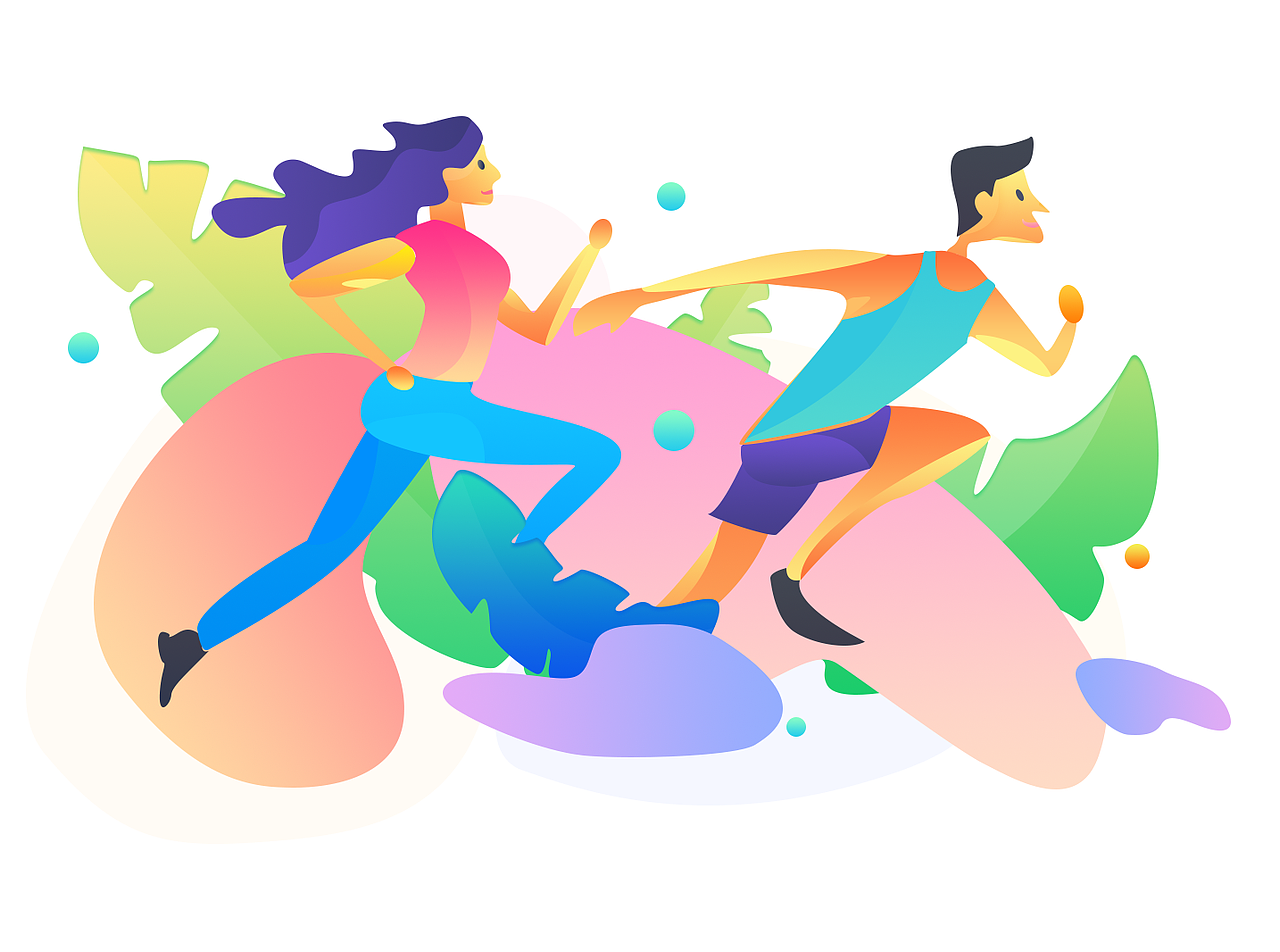 扁平风插画（图ZMTQ5NzQyNDI0） - 创作习作 - 站酷设计师可爱的小怪兽原创素材 - 站酷ZCOOL