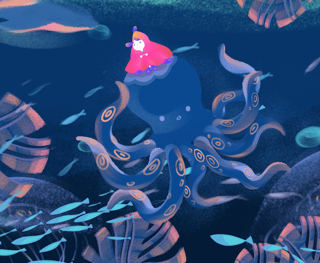 VAMO✖️大J小D日历插画设计