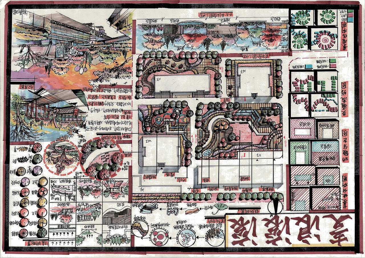 景观快题（图ZMjc5MDU4NTg4） - 景观设计 - 站酷设计师大禹手绘00学长原创素材 - 站酷ZCOOL