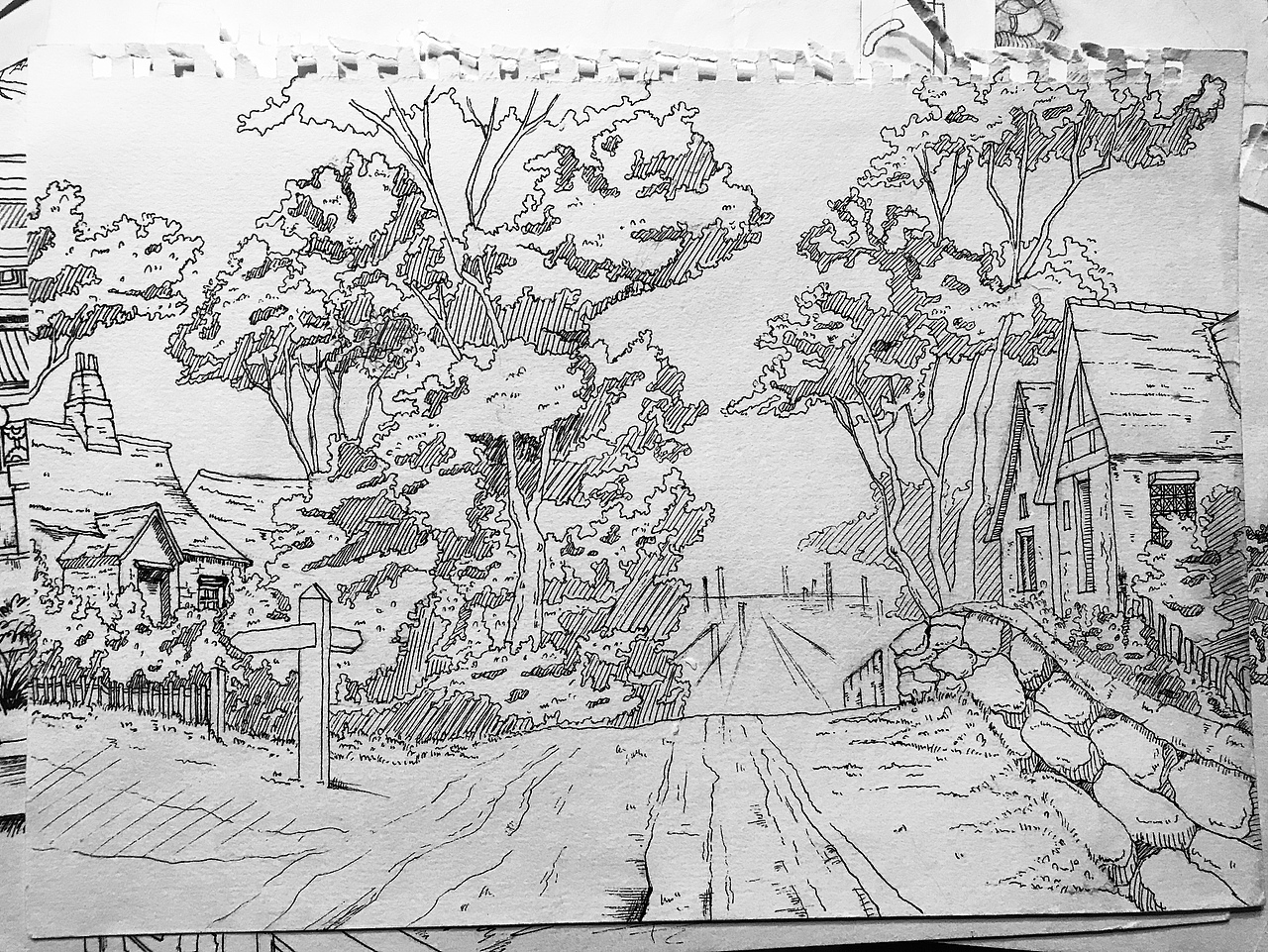 场景设计手绘稿（图ZMTQ1OTgwODMy） - 创作习作 - 站酷设计师Tristaland原创素材 - 站酷ZCOOL