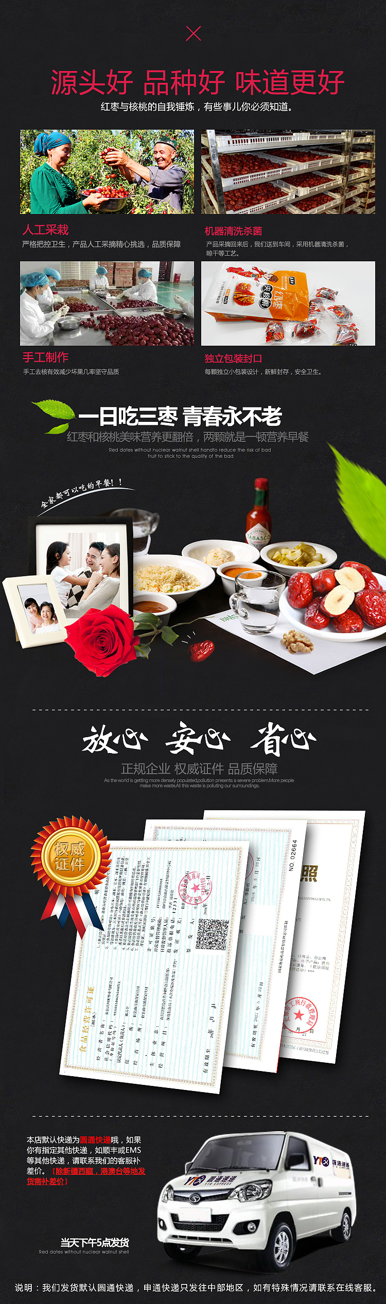 淘宝电商 枣夹核桃原枣红枣详情