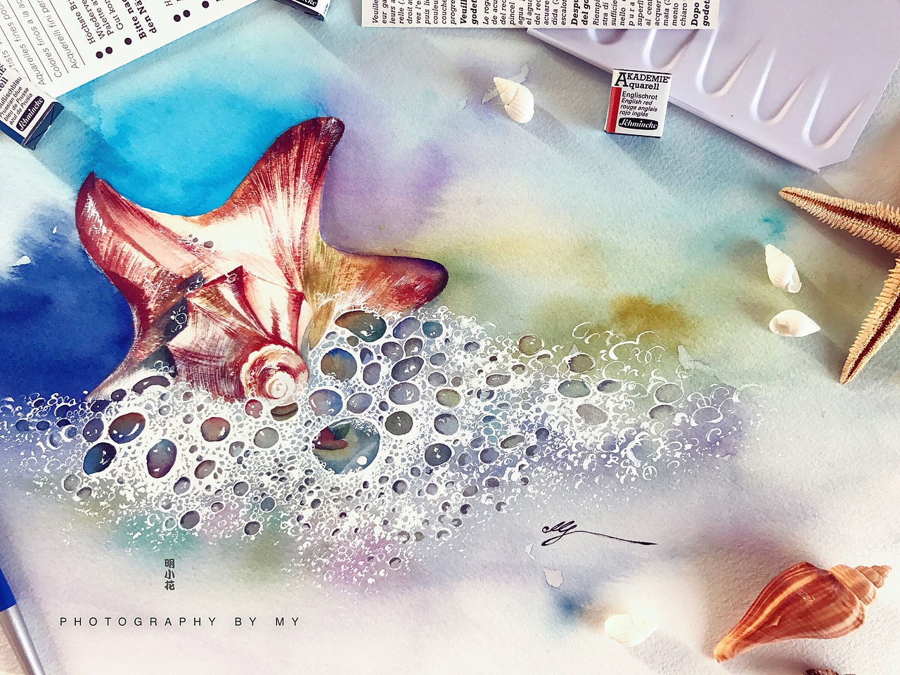 小花的水彩～海润万物之灵～（图ZOTE5MDY0MDA=） - 绘画 - 站酷设计师明小花原创素材 - 站酷ZCOOL
