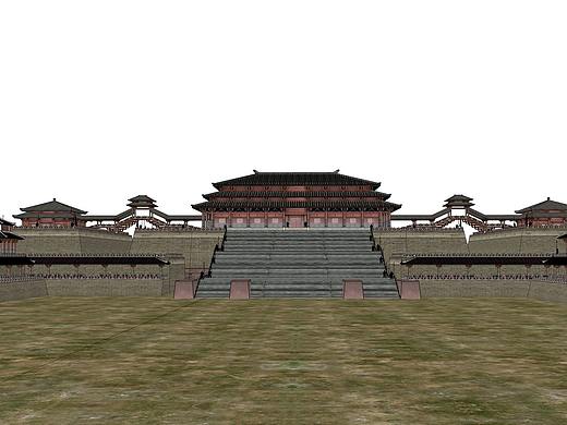 未央宫古建宫殿SU模型下载
