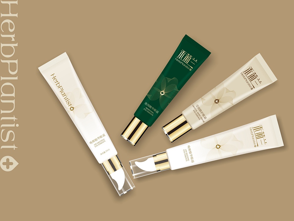 禾葡兰眼霜核心图形(兰花)及包装设计