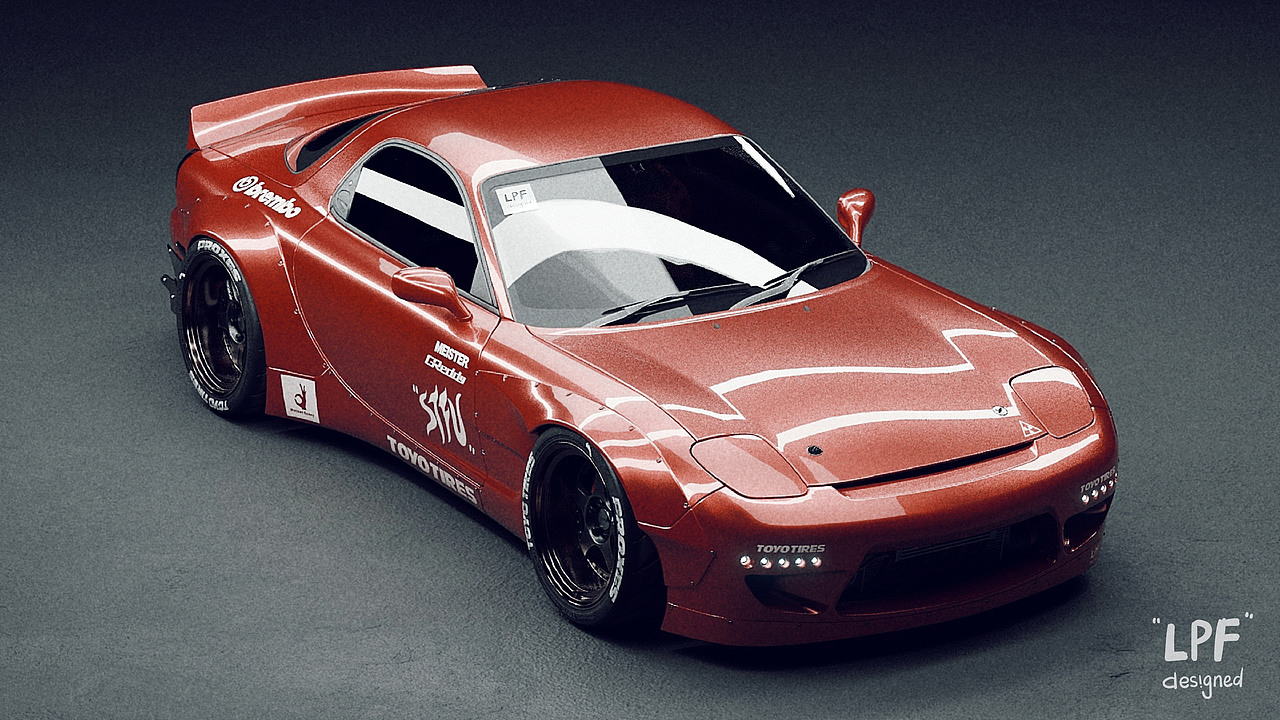 rx7fd3s火箭兔宽体studio渲染练习4k1080p