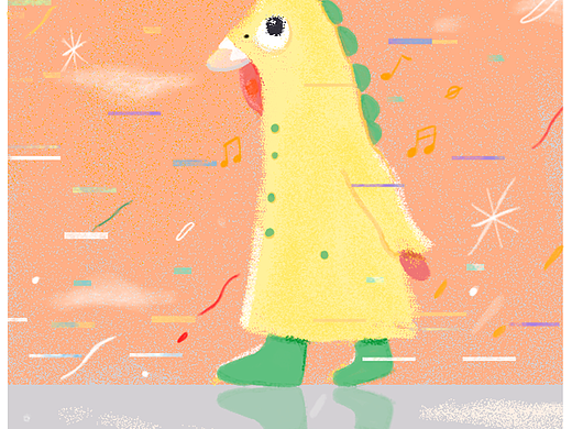 《小恐龍》（個人主頁-ZNTM5MDM5ODA=） - 兒童插畫 - 站酷設(shè)計師符曉彤原創(chuàng)素材 - 站酷ZCOOL