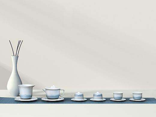 衍选新品“器容山水”茶具