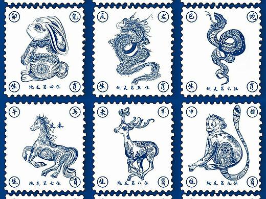 国潮风插画‖十二生肖