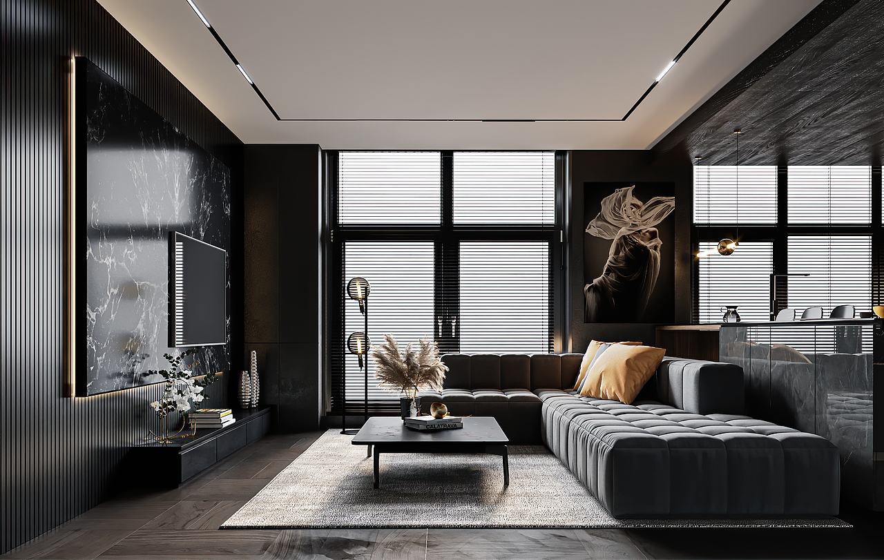 黑色现代（图ZMTgzODUzMTIw） - 家装设计 - 站酷设计师Place_原创素材 - 站酷ZCOOL
