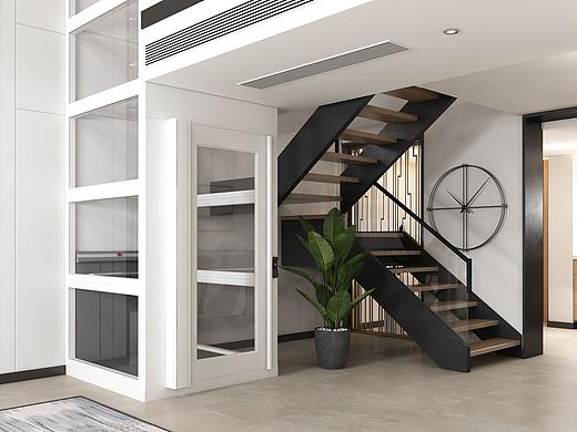 开放电梯场景制作